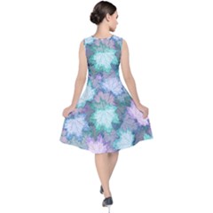 V-Neck Midi Sleeveless Dress  