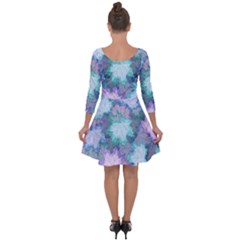 Quarter Sleeve Skater Dress 