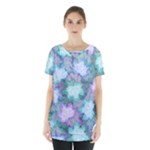 Leaves Glitter Background Winter Skirt Hem Sports Top