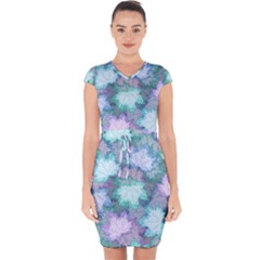 Capsleeve Drawstring Dress  