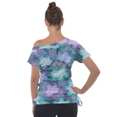 Off Shoulder Tie-Up T-Shirt 