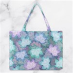 Leaves Glitter Background Winter Medium Tote Bag