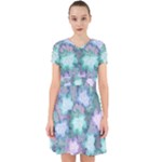 Leaves Glitter Background Winter Adorable in Chiffon Dress