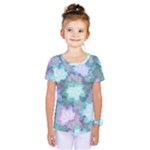 Leaves Glitter Background Winter Kids  One Piece T-Shirt