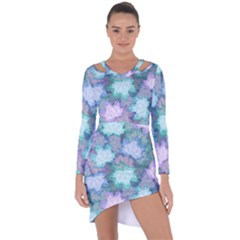 Asymmetric Cut-Out Shift Dress 