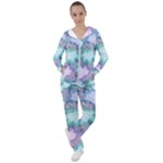 Leaves Glitter Background Winter Women s Tracksuit