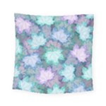 Leaves Glitter Background Winter Square Tapestry (Small)