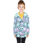 Leaves Glitter Background Winter Kids  Double Breasted Button Coat