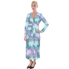 Velvet Maxi Wrap Dress 