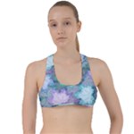 Leaves Glitter Background Winter Criss Cross Racerback Sports Bra