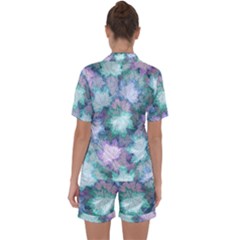 Satin Short Sleeve Pajamas Set 