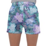 Leaves Glitter Background Winter Sleepwear Shorts