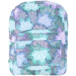 Leaves Glitter Background Winter Full Print Backpack