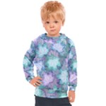 Leaves Glitter Background Winter Kids  Hooded Pullover