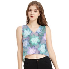 V-Neck Cropped Tank Top 