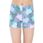 Leaves Glitter Background Winter Kids  Sports Shorts