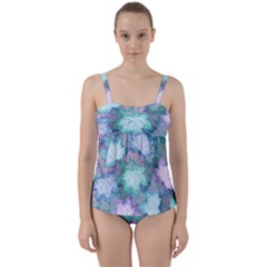Twist Front Tankini Set 