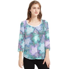 Chiffon Quarter Sleeve Blouse 
