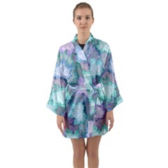 Long Sleeve Satin Kimono 