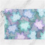 Leaves Glitter Background Winter Canvas Cosmetic Bag (XXXL)