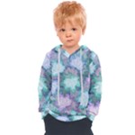Leaves Glitter Background Winter Kids  Overhead Hoodie