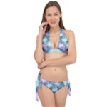 Leaves Glitter Background Winter Tie It Up Bikini Set