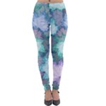 Leaves Glitter Background Winter Lightweight Velour Leggings