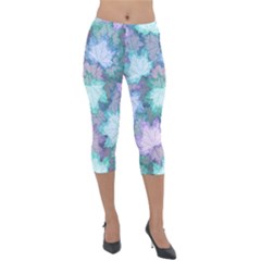 Lightweight Velour Capri Leggings  