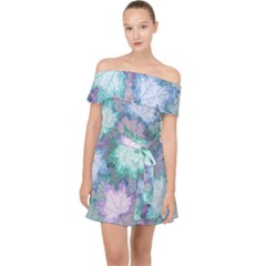 Off Shoulder Chiffon Dress 