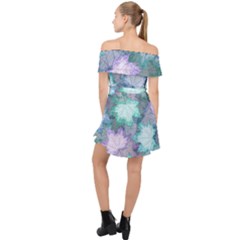 Off Shoulder Chiffon Dress 