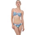 Leaves Glitter Background Winter Classic Bandeau Bikini Set