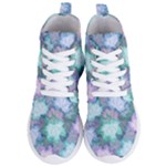 Leaves Glitter Background Winter Women s Lightweight High Top Sneakers