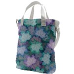 Leaves Glitter Background Winter Canvas Messenger Bag