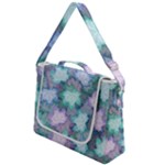 Leaves Glitter Background Winter Box Up Messenger Bag