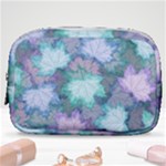 Leaves Glitter Background Winter Make Up Pouch (Small)