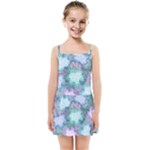 Leaves Glitter Background Winter Kids  Summer Sun Dress