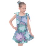 Leaves Glitter Background Winter Kids  Tie Up Tunic Dress