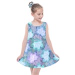 Leaves Glitter Background Winter Kids  Summer Dress