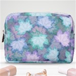 Leaves Glitter Background Winter Make Up Pouch (Medium)