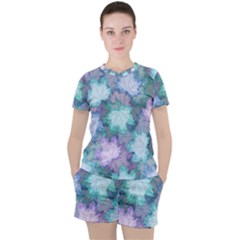 Women s Mesh T-Shirt and Shorts Set 