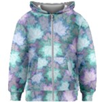 Leaves Glitter Background Winter Kids  Zipper Hoodie Without Drawstring