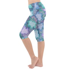 Lightweight Velour Cropped Yoga Leggings 