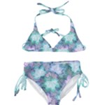 Leaves Glitter Background Winter Kids  Classic Bikini Set