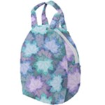 Leaves Glitter Background Winter Travel Backpack