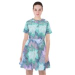 Leaves Glitter Background Winter Sailor Dress
