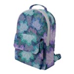 Leaves Glitter Background Winter Flap Pocket Backpack (Large)