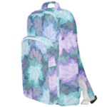 Leaves Glitter Background Winter Double Compartment Backpack