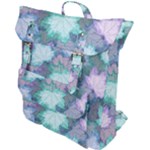 Leaves Glitter Background Winter Buckle Up Backpack