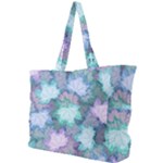 Leaves Glitter Background Winter Simple Shoulder Bag