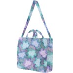 Leaves Glitter Background Winter Square Shoulder Tote Bag
